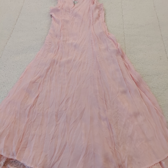 Together Maxi  Dress Sleveless size 12 womens Zipper linning polyester used pink - Picture 4 of 14